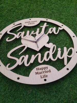 Wall Clock | Valentine's Day| Inspiring Indians