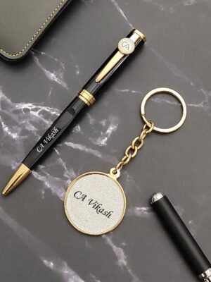 ca Chartered Accountant keychain and pen set