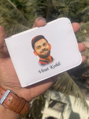 White Printed Wallet