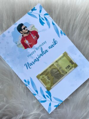 DOB Birthday Currency Greeting Card