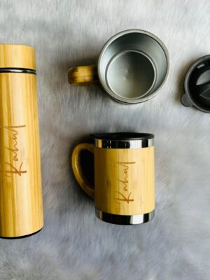 Wooden Flask Cup Set 4.0