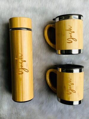 Wooden Flask Cup Set 4.0