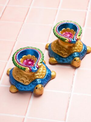 Hand painted Clay Diya 2.0