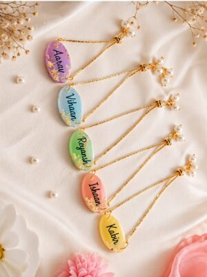 Resin Name Bracelet Rakhi